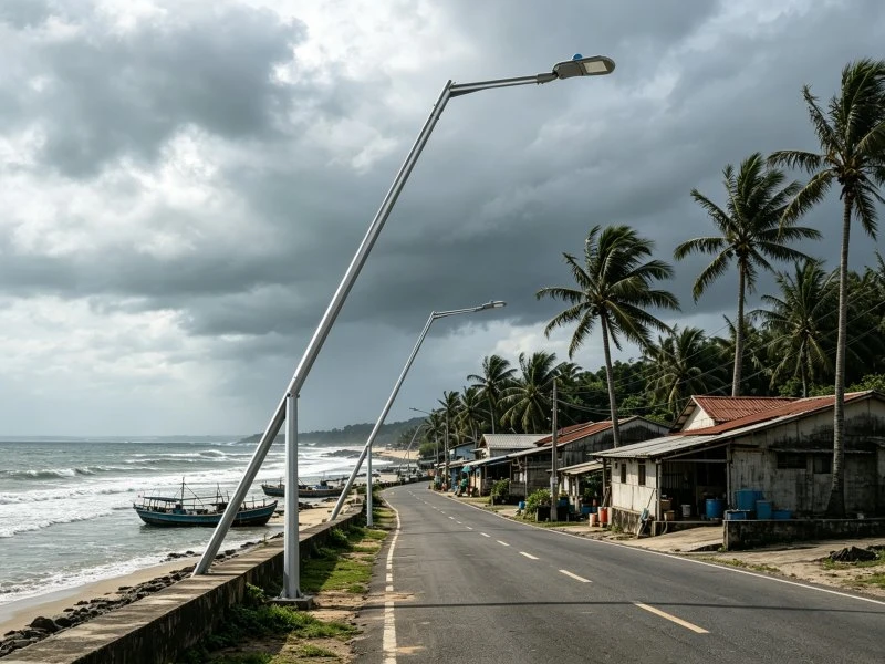 Mid-hinged street light pole Mid-hinged street light pole